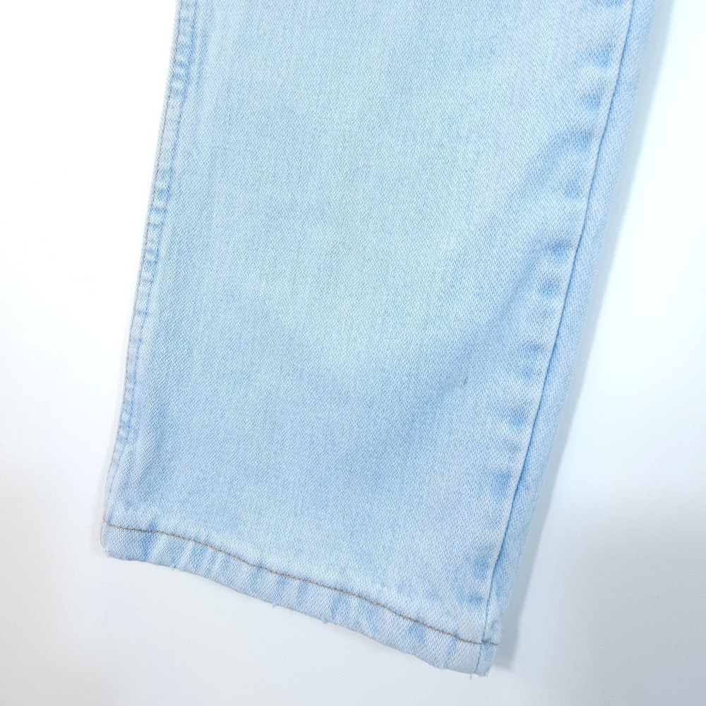 Vintage Wrangler Jeans Mens 33X32 Light Wash Straight Leg Denim Streetwear - Picture 11 of 16
